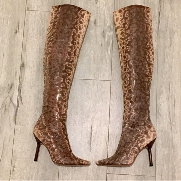 RARE Tom Ford for Gucci Thigh Hi Snakeskin Boots - Picture 2 of 8